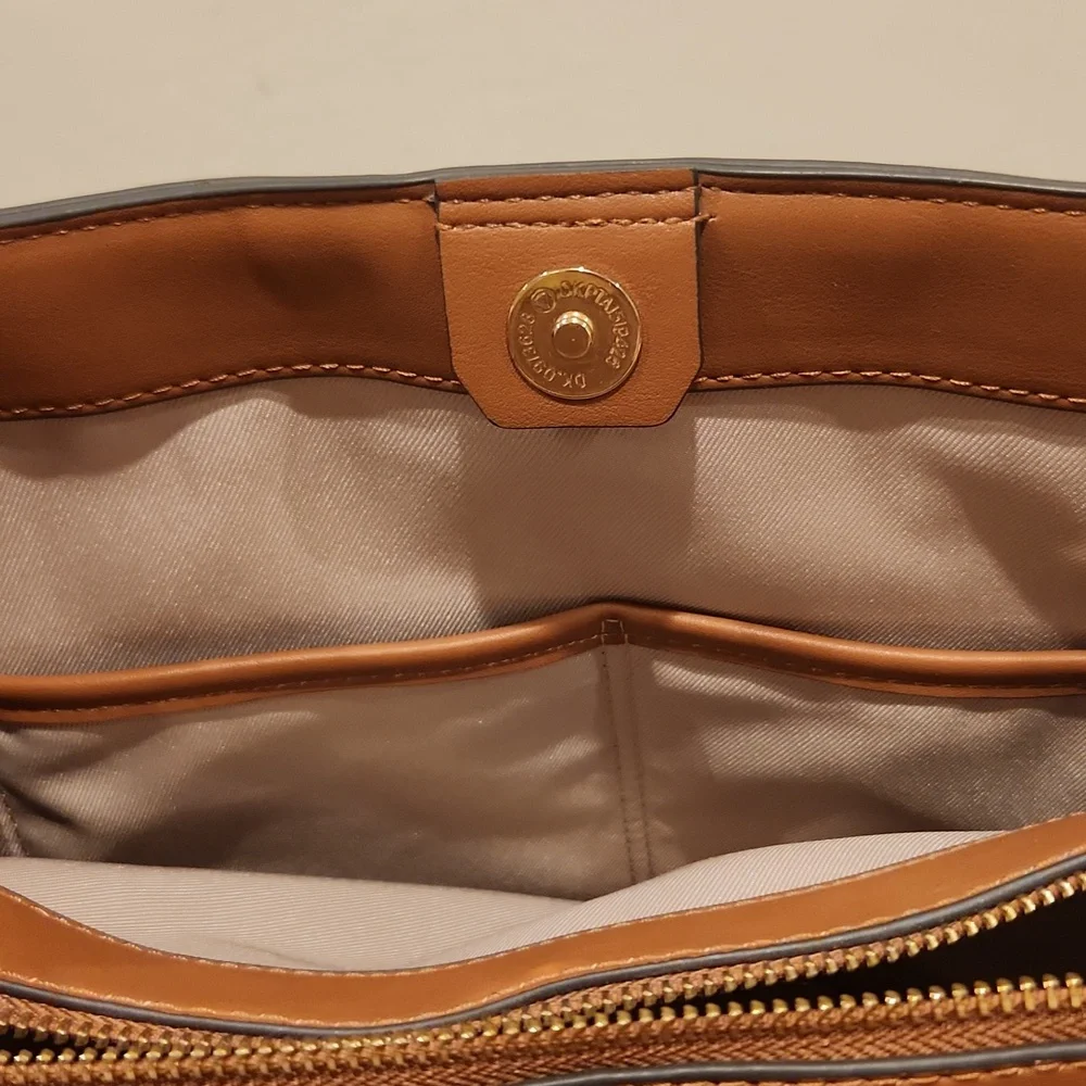 Nine West Tan and Brown Satchel